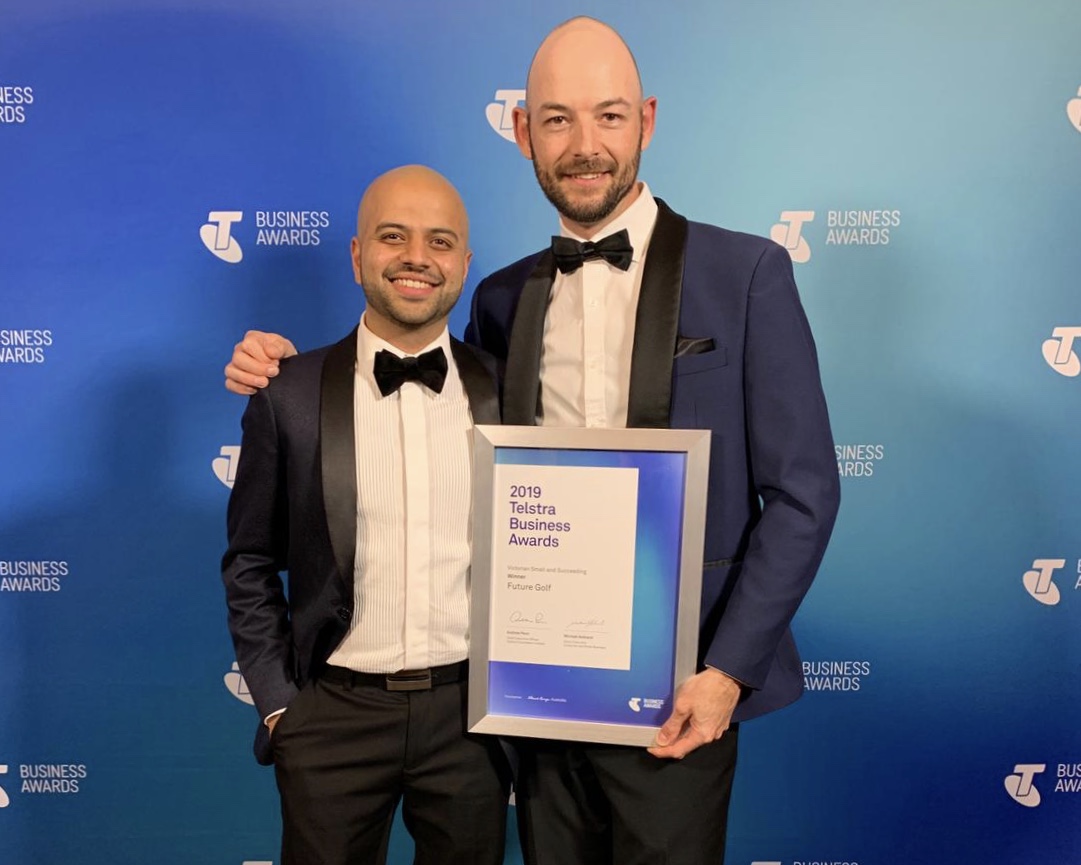 Telstra Business Awards – Winner Future Golf Ali Terai and Rohan Adams ...