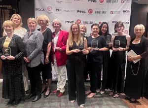 Winners at the 2023 Women in Golf Awards.