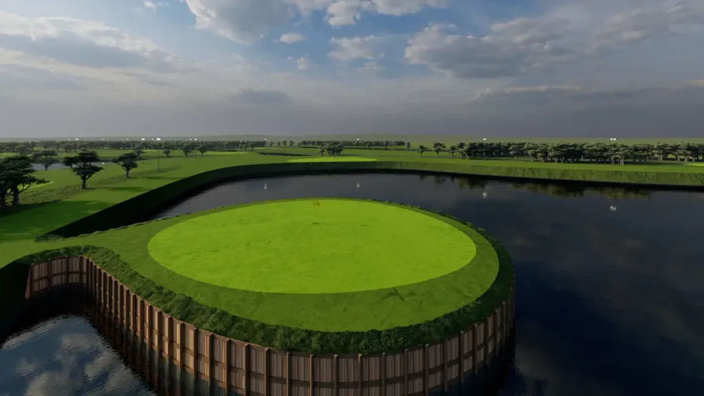 Render: 8th Hole of Par Three Course